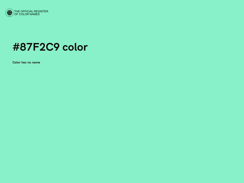 #87F2C9 color image