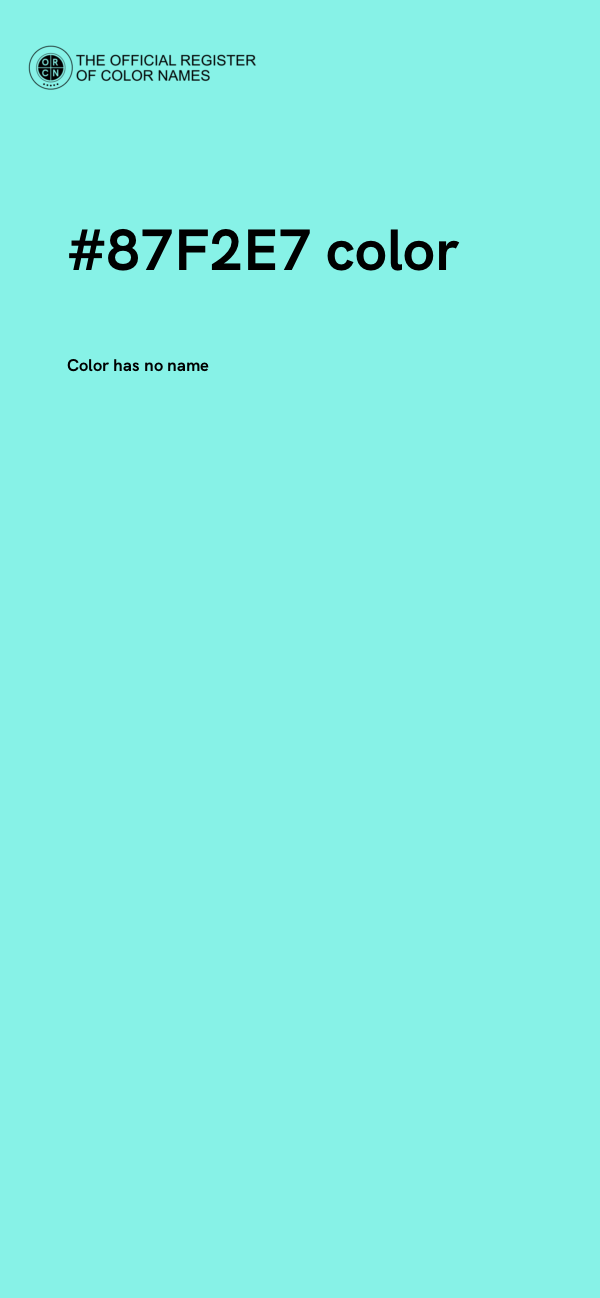 #87F2E7 color image