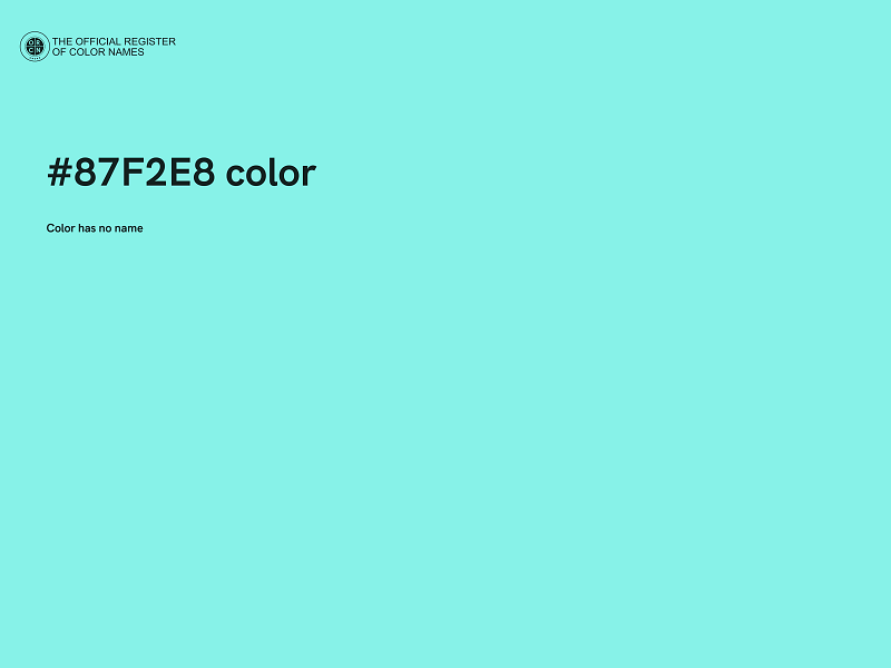 #87F2E8 color image