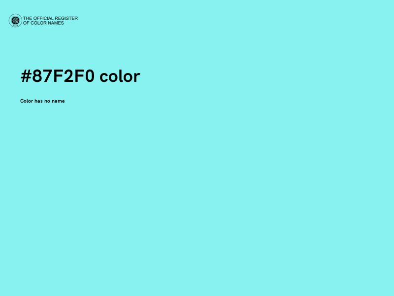 #87F2F0 color image