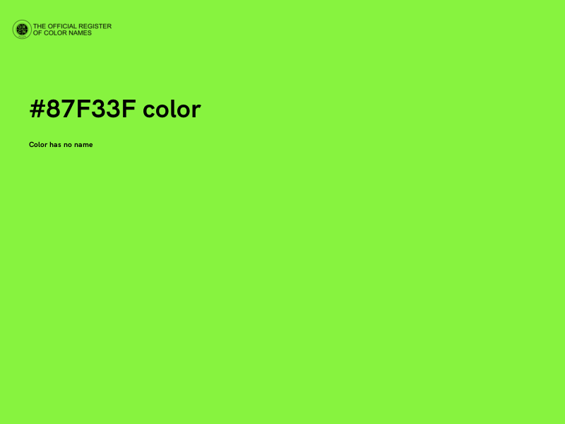#87F33F color image
