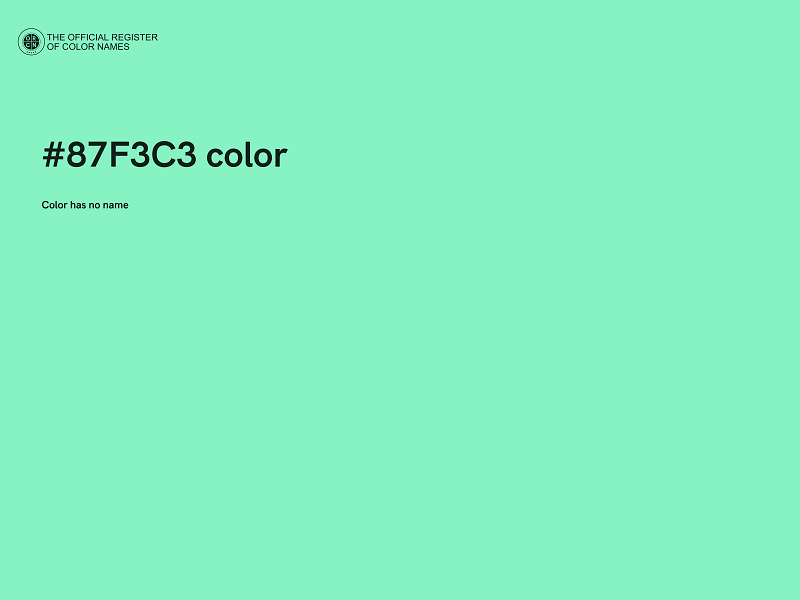#87F3C3 color image