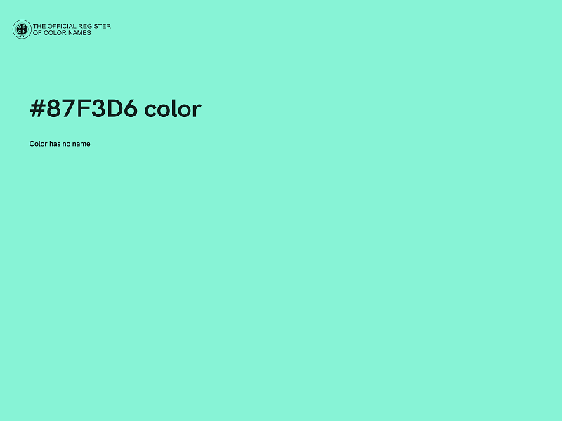 #87F3D6 color image