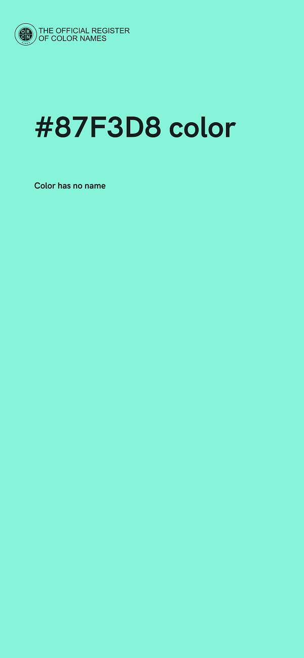 #87F3D8 color image