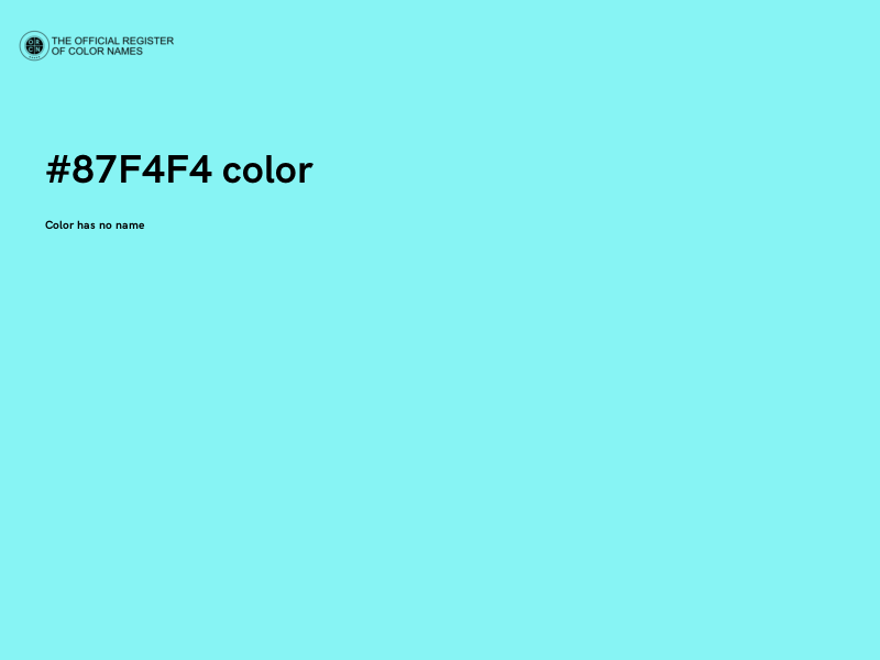 #87F4F4 color image