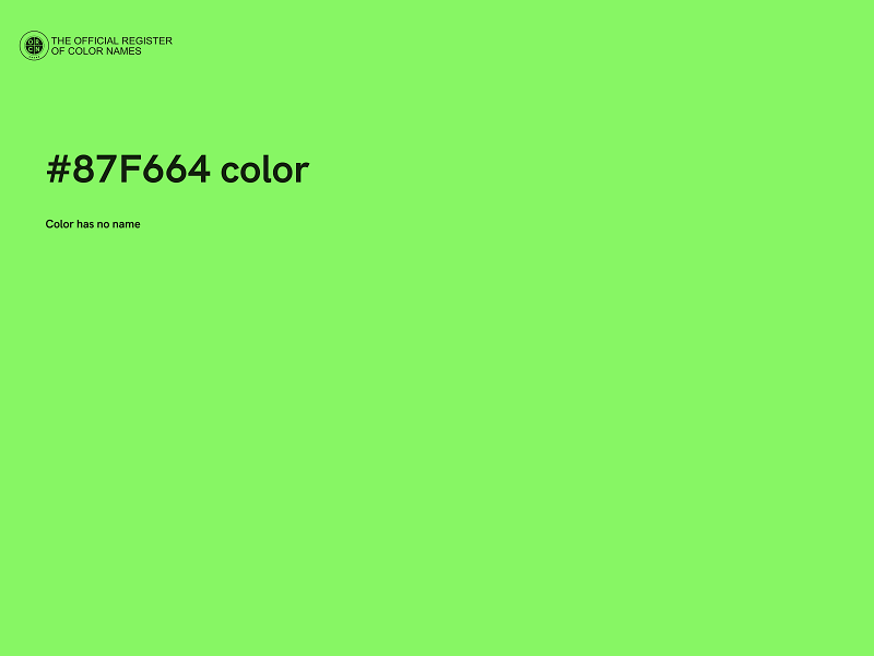 #87F664 color image