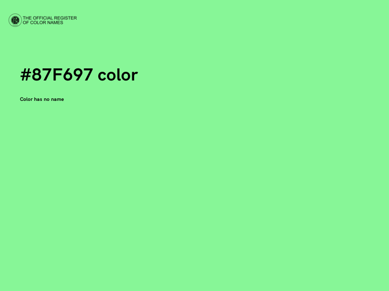 #87F697 color image