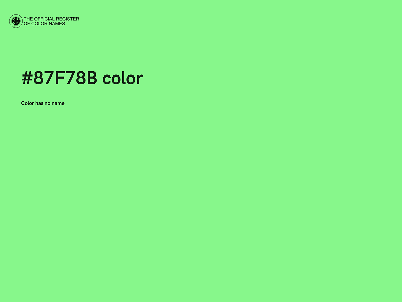 #87F78B color image