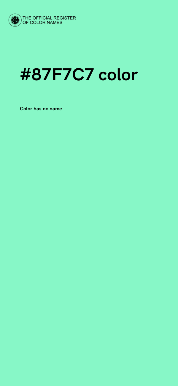 #87F7C7 color image