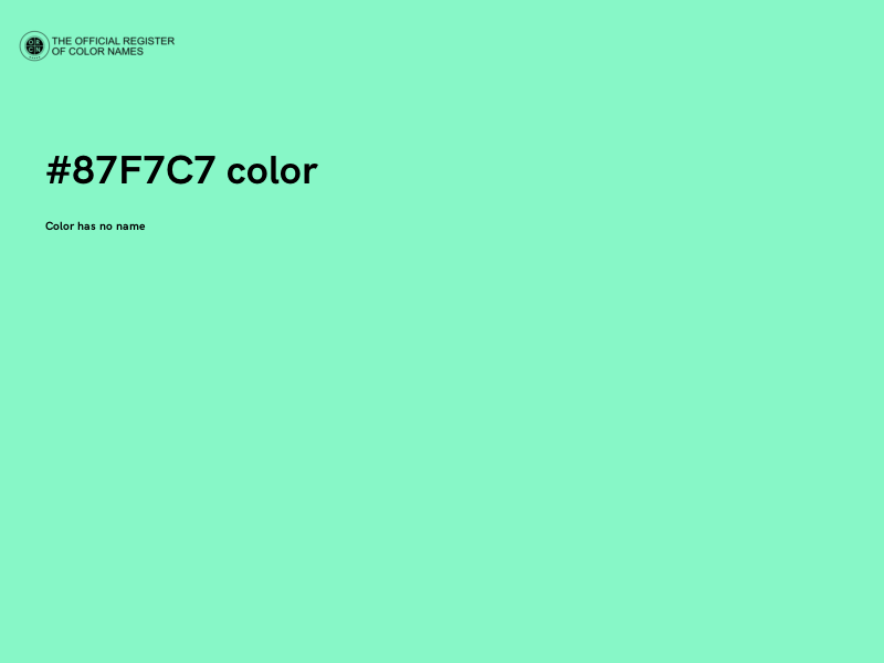 #87F7C7 color image