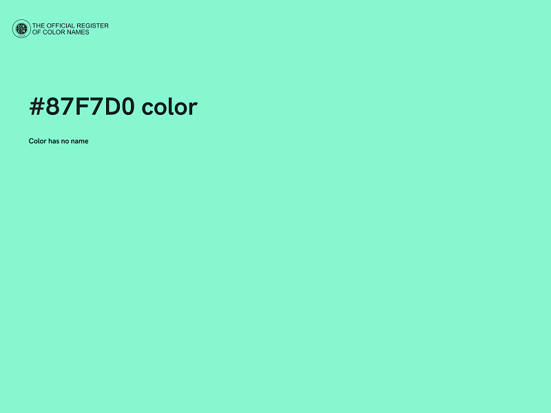 #87F7D0 color image