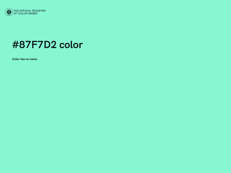 #87F7D2 color image
