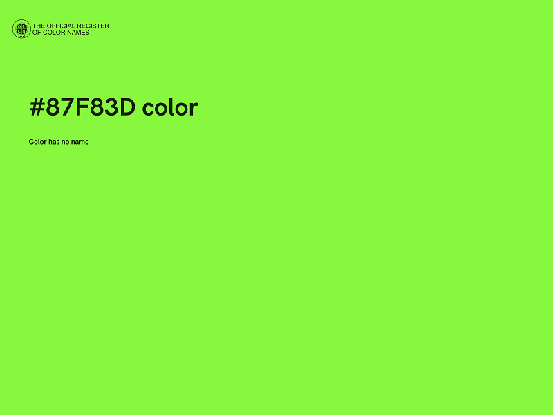 #87F83D color image