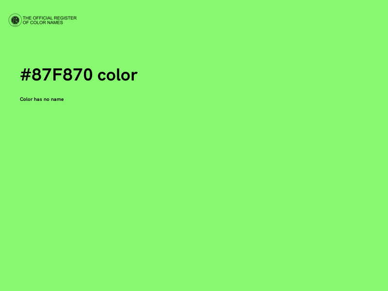 #87F870 color image