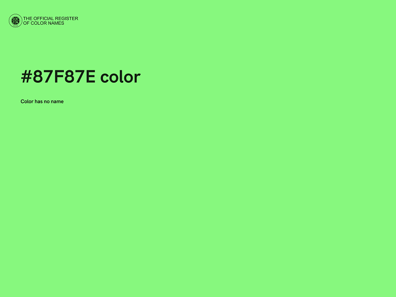 #87F87E color image