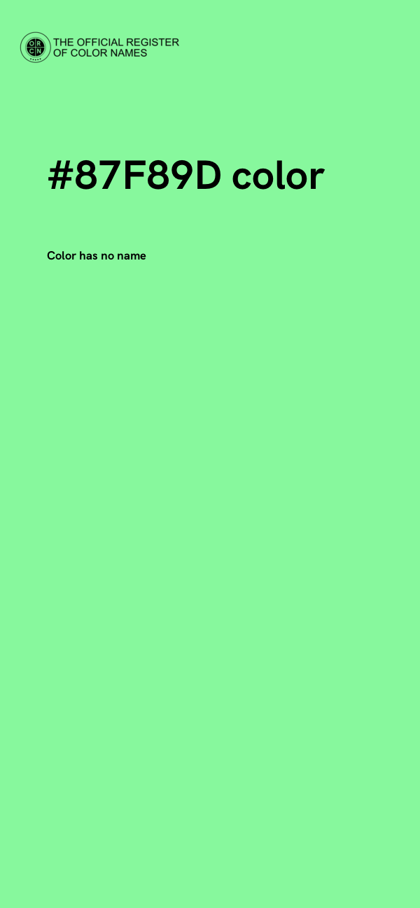 #87F89D color image