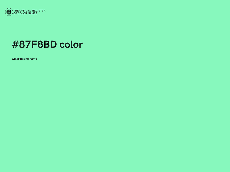 #87F8BD color image