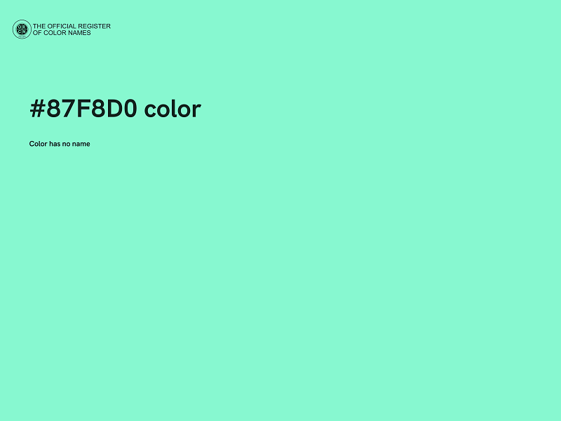 #87F8D0 color image