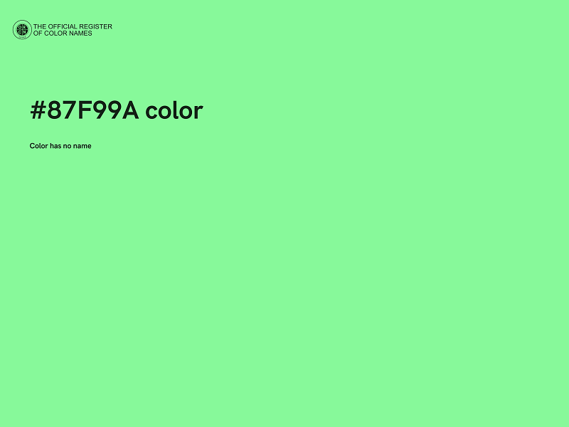 #87F99A color image