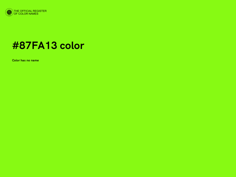 #87FA13 color image