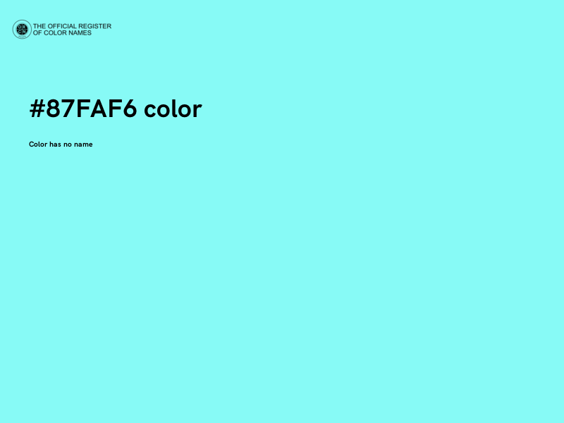 #87FAF6 color image