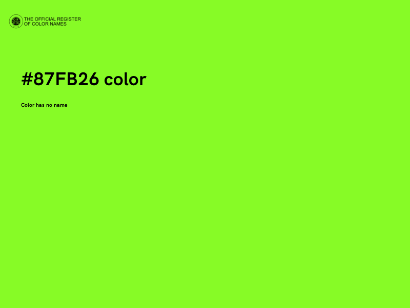 #87FB26 color image