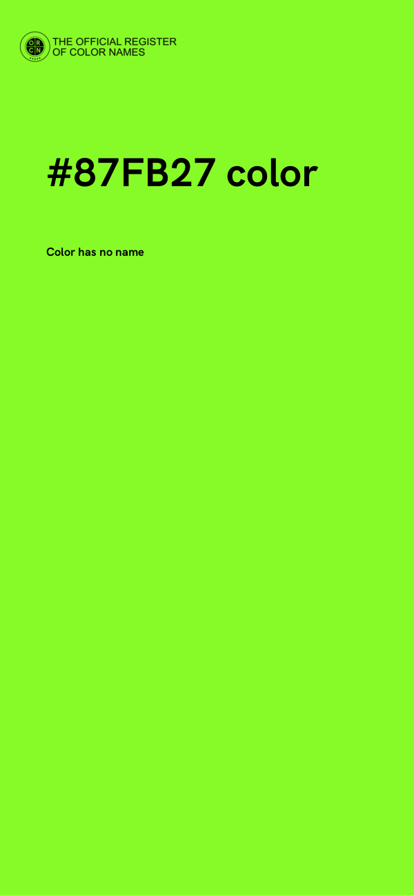 #87FB27 color image