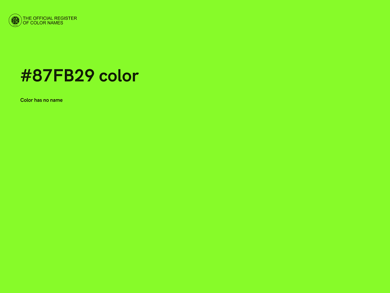 #87FB29 color image