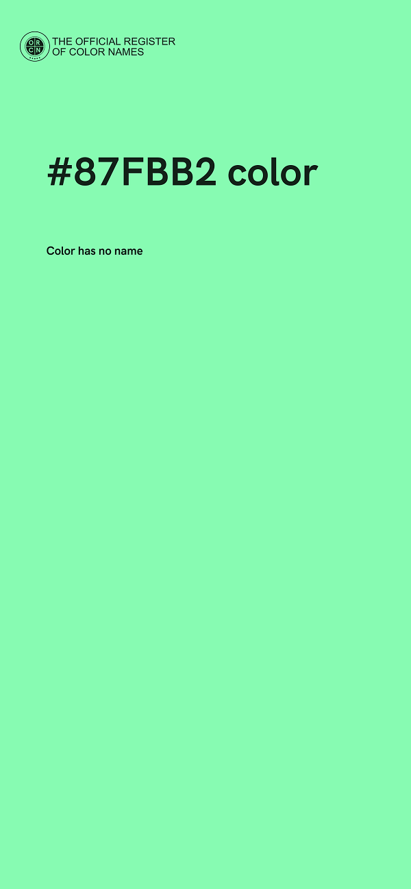 #87FBB2 color image
