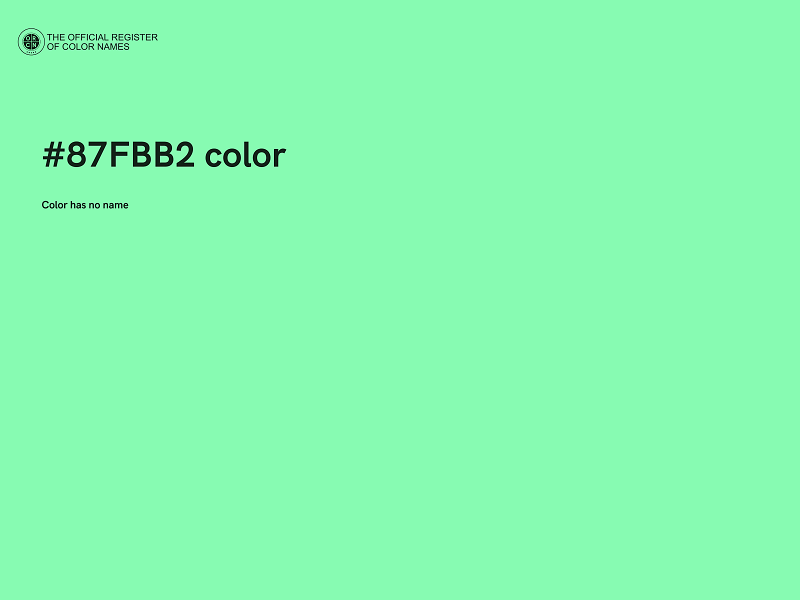 #87FBB2 color image