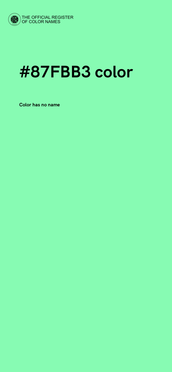 #87FBB3 color image