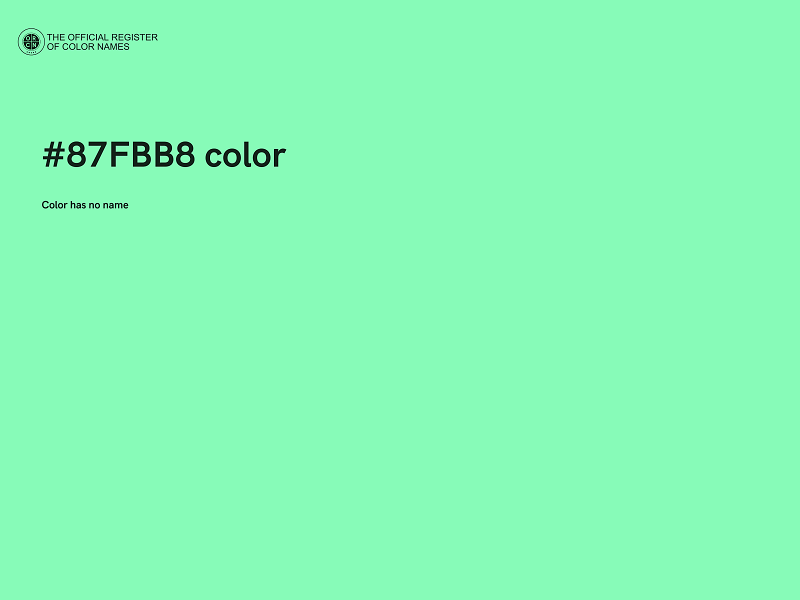 #87FBB8 color image