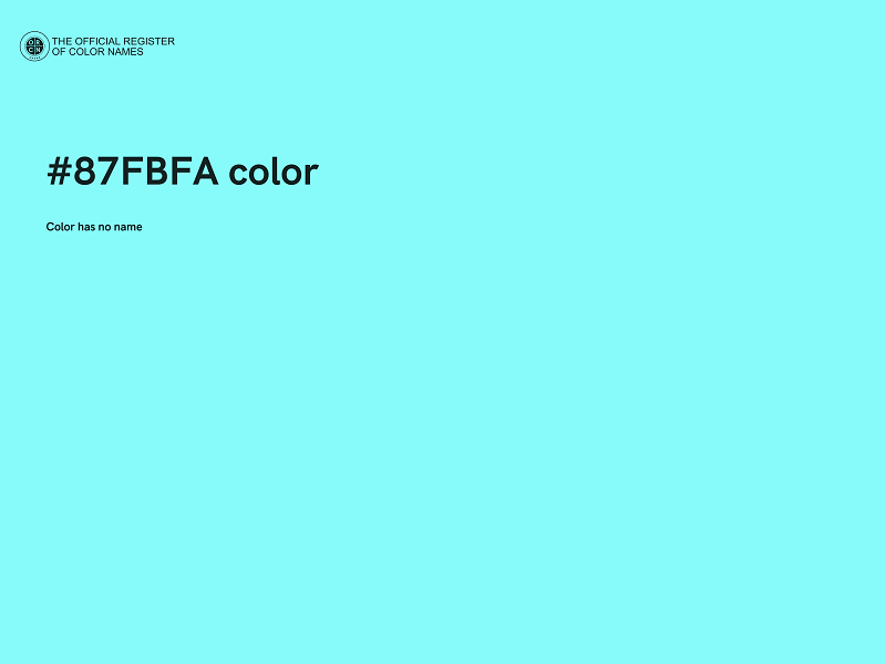 #87FBFA color image
