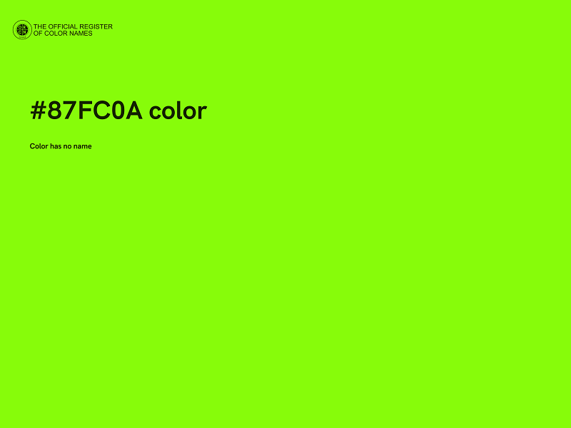 #87FC0A color image