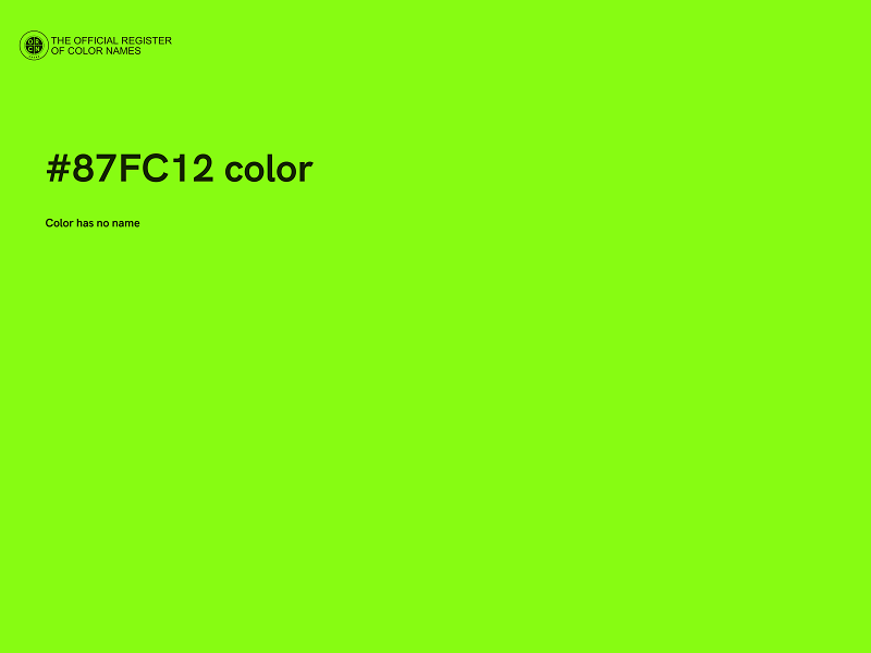 #87FC12 color image