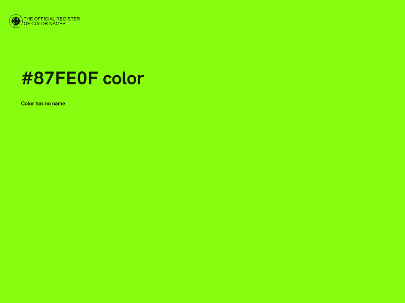 #87FE0F color image