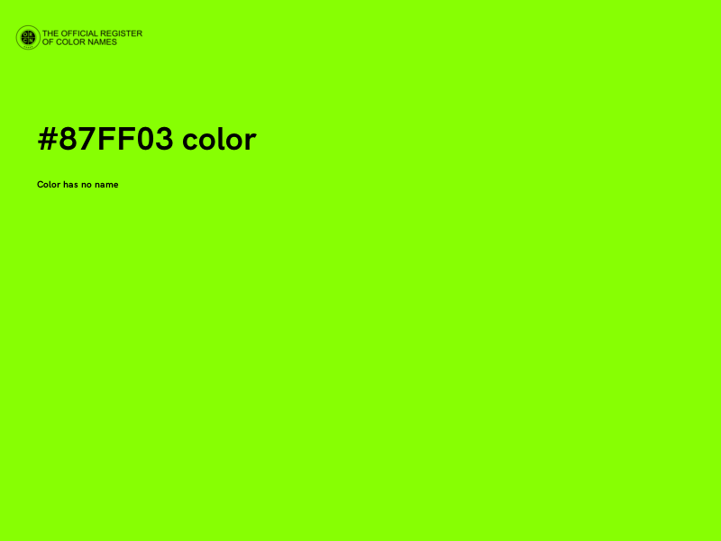 #87FF03 color image