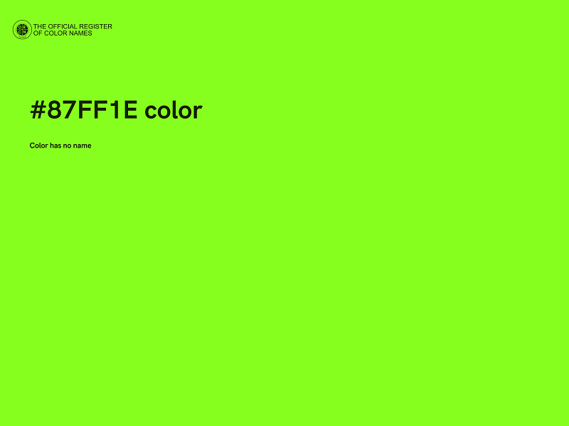 #87FF1E color image