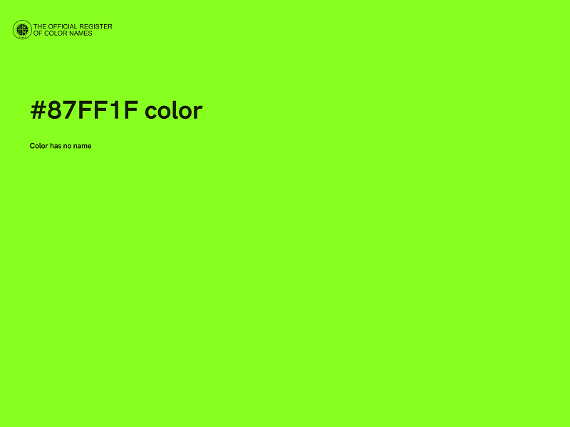 #87FF1F color image