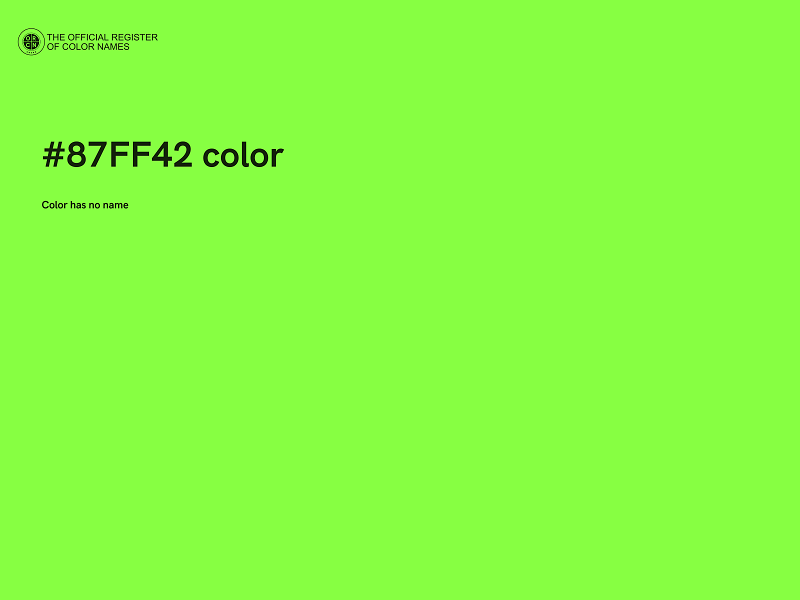 #87FF42 color image