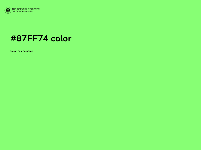 #87FF74 color image