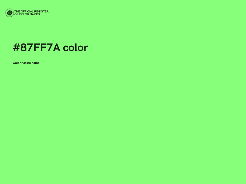 #87FF7A color image