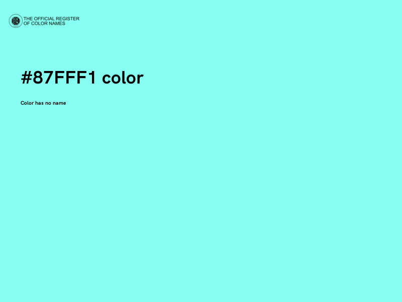 #87FFF1 color image
