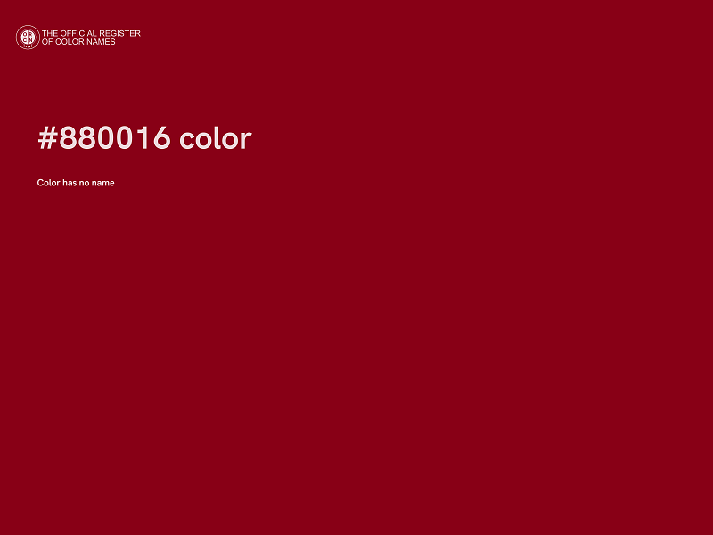 #880016 color image