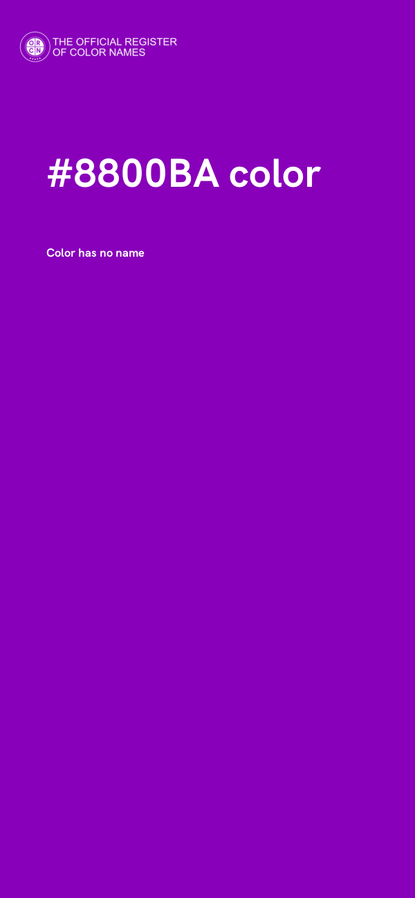 #8800BA color image