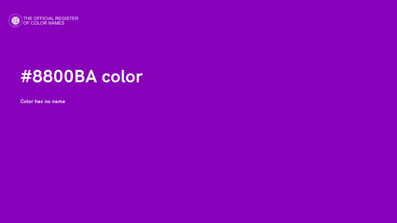 #8800BA color image