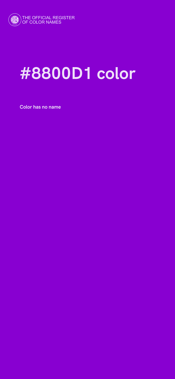 #8800D1 color image