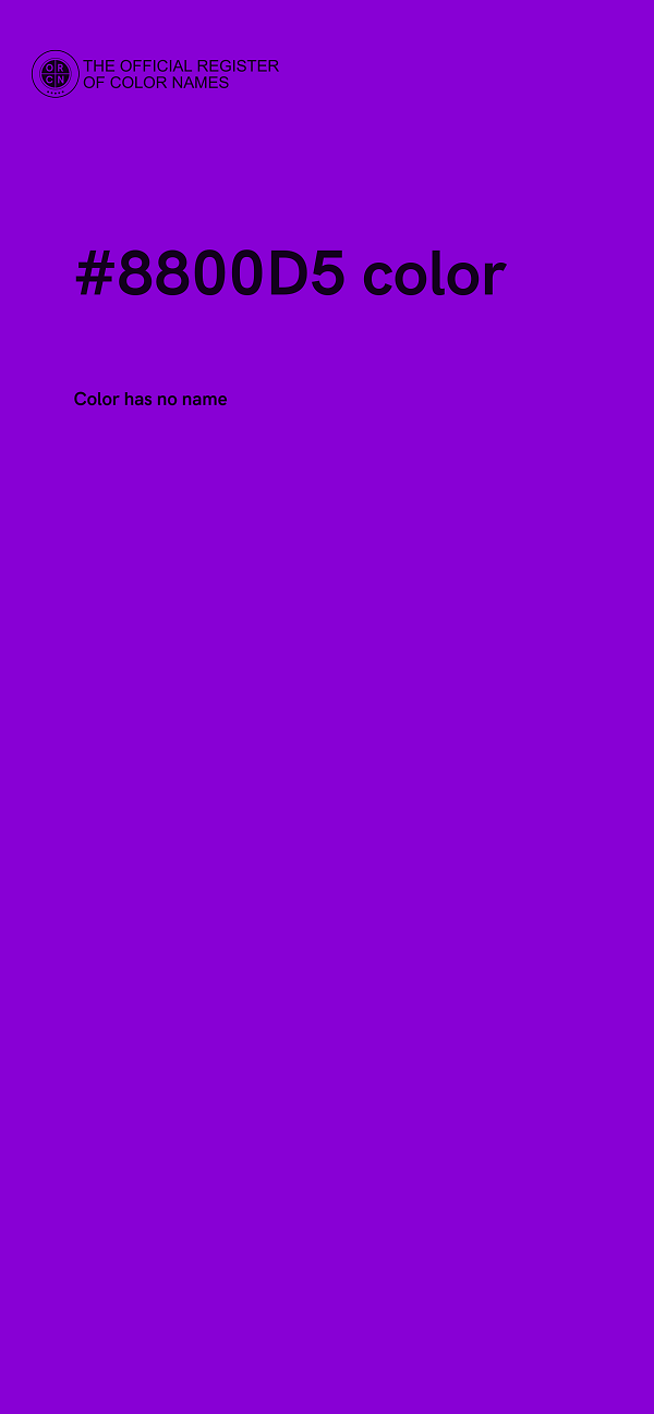 #8800D5 color image