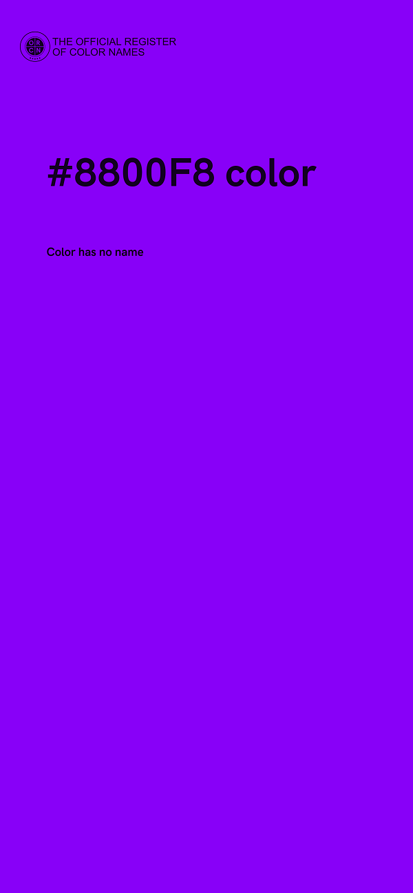 #8800F8 color image