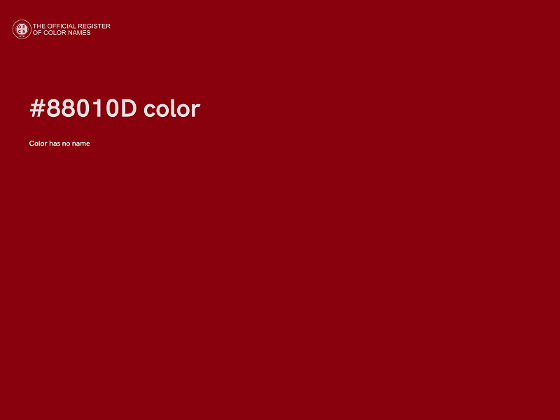 #88010D color image